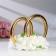 Rings with flowers, small, ivory