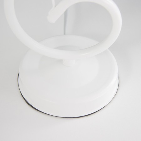 Lamp table bourgeois 1x15W E14 16x16x40cm white/chocolate-3