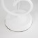 Lamp table bourgeois 1x15W E14 16x16x40cm white/chocolate