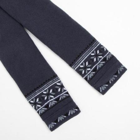Leggings of children's terry, dark gray color, height 116-122-1