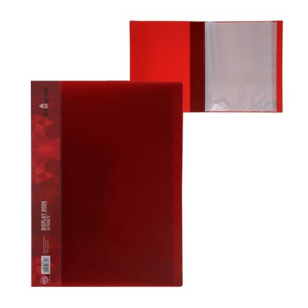 Folder with 30 A4, 600 μm inserts, Calligrata, 15 mm, red