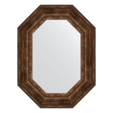 Mirror in a baguette frame, an aged tree with an ornament of 120 mm, 62x82 cm