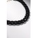 The necklace "chain" diagonal, black color, 45cm