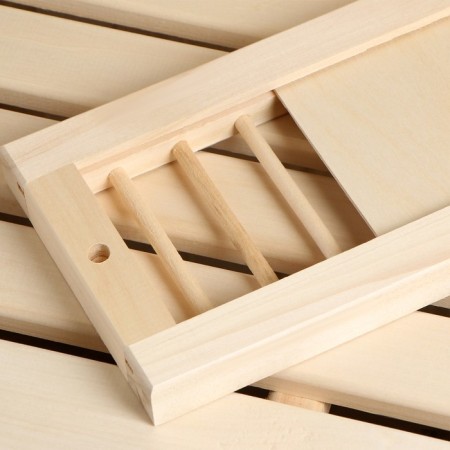 Ventilation cover from linden, 30x17cm, with a valve, "Dobroparov"-5