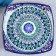 Largan Rishtan ceramics "Patterns", 25 cm, square, blue