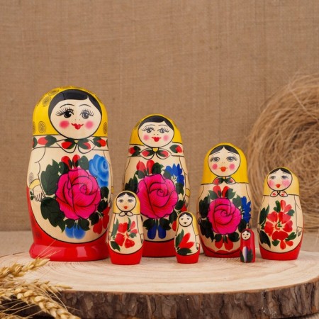 Matryoshka "Semenovskaya", 7 and puppet, the highest category-1