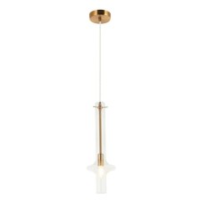 Suspension lamp GLASO 1x14 40W, size 14.5x14.5x47-150 cm, bronze color