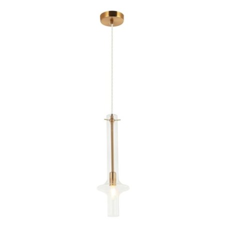 Suspension lamp GLASO 1x14 40W, size 14.5x14.5x47-150 cm, bronze color