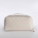 Cosmetic bag-smoke with zipper, beige color