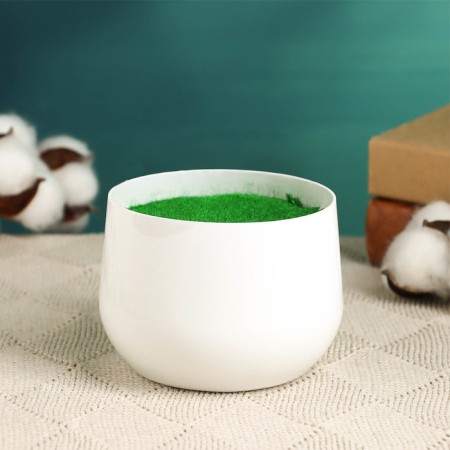 Floristic Kashpo "Iris" White, 9x9x7cm-2