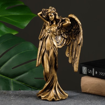 Figure "Angel" gold 7x13x22.5cm-3
