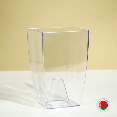 Pot for orchids, 2 l, 12.5 × 19.5 cm, plastic, transparent-3