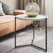 Bruno's table, 575 × 757 × 500 mm, color gray marble