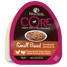 Canned Core Small Breed for dogs of small breeds, chicken/turkey/carrot/beans, 85 g