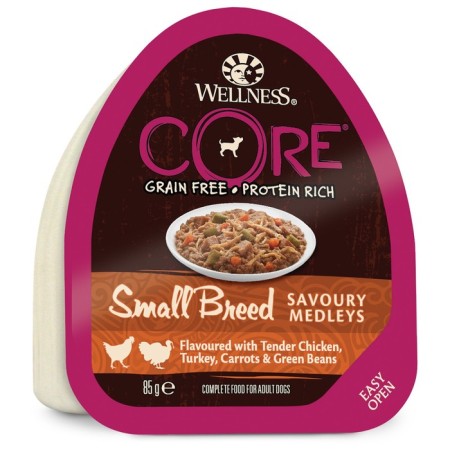Canned Core Small Breed for dogs of small breeds, chicken/turkey/carrot/beans, 85 g