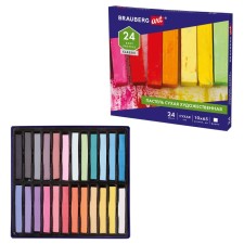 Dry pastel, set 24 colors, Brauberg Art Classic, 24 colors, square section, artistic