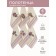 A set of wuffed napkins Diva Afrodita Ceylin "Lavender", size 35x50 cm, 6 pcs