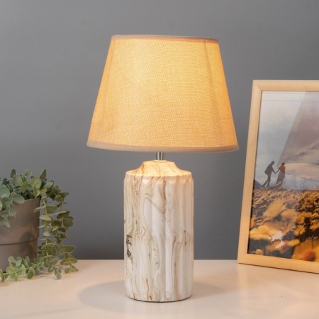 Iris table lamp E14 40W Beige 22x22x39 cm Risalux-1