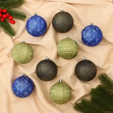 Set of balls plastic D-7.5 cm, 9 pcs 