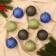 Set of balls plastic D-7.5 cm, 9 pcs "Miracle Users" Green Blue Blue