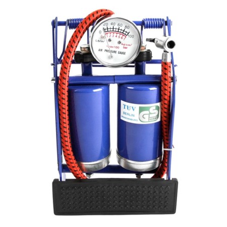 Necessary Cartage pump with a pressure gauge, 2 cylinders-1