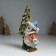 Polystone souvenir "Council in a sweater with rhombuses, with a beautiful Christmas tree" 13.6x8x20.5 cm
