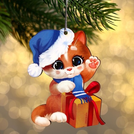 New Year's suspension "New Year! Cat's holiday "-1