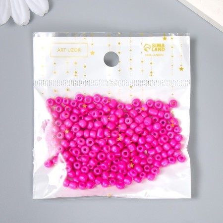 Round beads 6/0 "Fuchsia Neon" 20 g-3