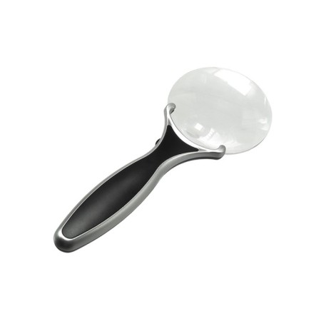 A magnifier with a handle and backlight VEBER 789-90, 3x-6x, diameter 90 mm, led backlight, in case