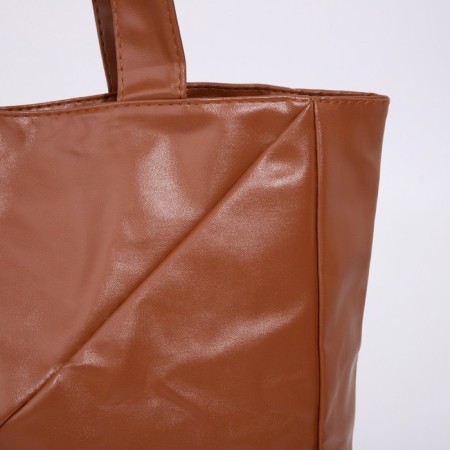Shopper bag on magnet, brown color-3