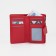 Women's wallet on magnet, red color