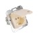 1-seater socket kranz ceramics s/s with a lid s/a 16a fur. Bezh KR-78-0246
