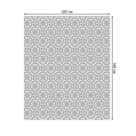 The tablecloth "Classic ornament", rectangular, Saten, size 120x145 cm-1