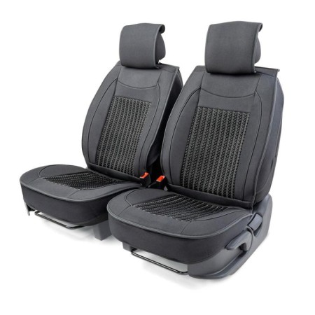 Frame caps for the front seats Car Performance, 2 pcs, Alcantara, Char