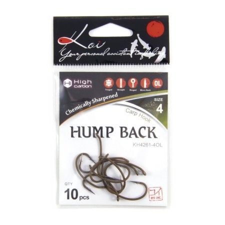 Hook Koi Hump Back, Size 4 Int, OL color, carp, 10 pcs.-3