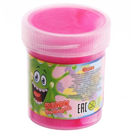 Slime pluch "marshmallow" ice cream, tube 40 g, cor. 48 pcs.