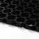Muddy mud -bearded rug 40 × 60 × 2.2 cm, black color