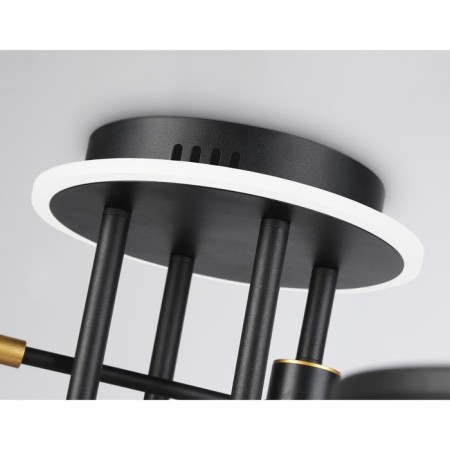 LED ceiling LED with Ambrella Light, Linetech, FL51649, LED, 98 W, 7350LUM, 3000-6400K, gold, gold-8