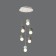 Suspended chandelier Mantra Galaxia, E27, 6x20W, 210 mm, white color