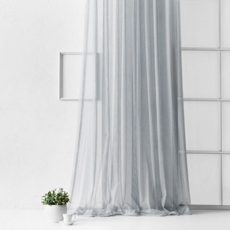 Tulle "grick", size 500x270 cm, gray color