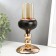 Summary Metal for 1 candle "Golden Balls" black with gold 14x10x10 cm