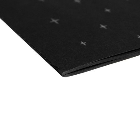 A4 sketchbook, 30 black sheets on the crest, "Star Night", density 70 gr., Mix-5