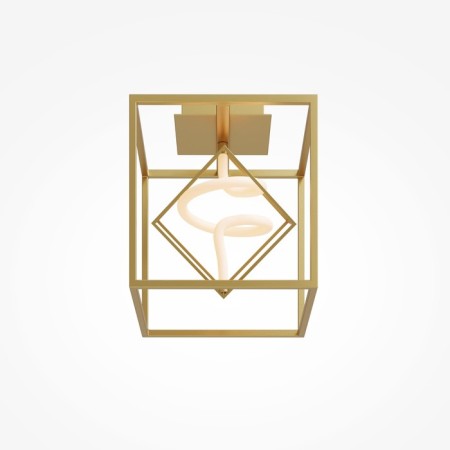 Ceiling lamp Maytoni Mod345CL-L9BS3K MEMBRANE, 260x260x300 mm, LED, 9W, 540LM, 3000K, Brass color-5