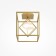 Ceiling lamp Maytoni Mod345CL-L9BS3K MEMBRANE, 260x260x300 mm, LED, 9W, 540LM, 3000K, Brass color