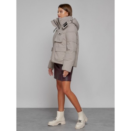 Winter jacket, size 42, light brown color-1