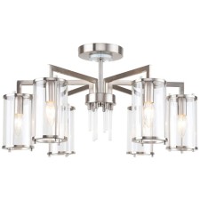 Ceiling chandelier VASE 6X14 40W, size 64x64x33.5 cm, Nickel color