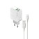 EXPLOYD EX-Z-1443, 2 USB, 2.4 A, Type-C cable, white