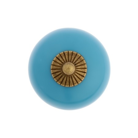 Pen button Dome Ceramics 003, ceramic, blue-2