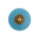 Pen button Dome Ceramics 003, ceramic, blue