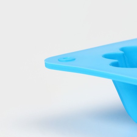The form for baking the share "Sweets. RIB circle ”, silicone, 25.5 × 17.5 × 3 cm, 6 cells (D = 7 cm), blue color-5